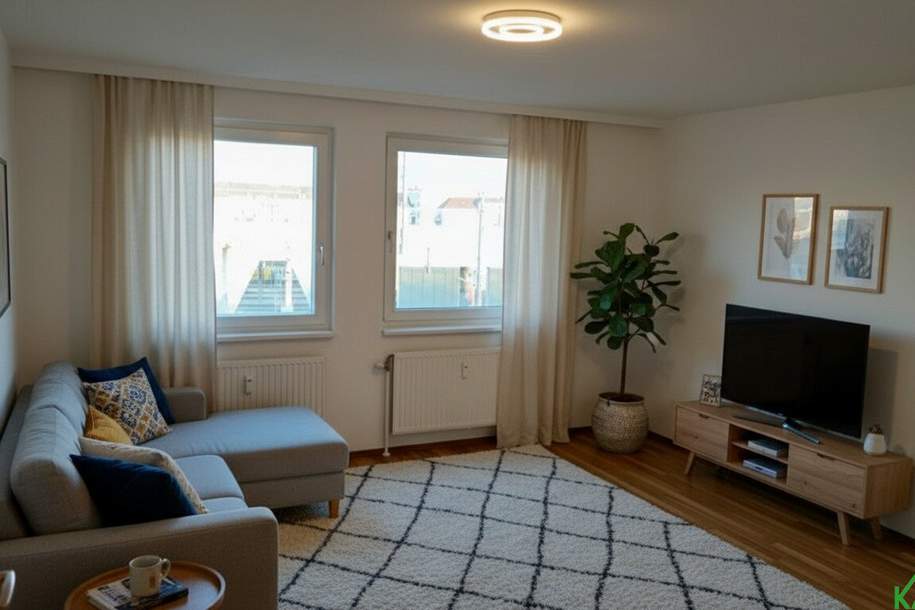 Moderne 2-Zimmer-Wohnung in 1100 Wien – Top Lage, sofort verfügbar!, Wohnung-miete, 1.067,54,€, 1100 Wien 10., Favoriten