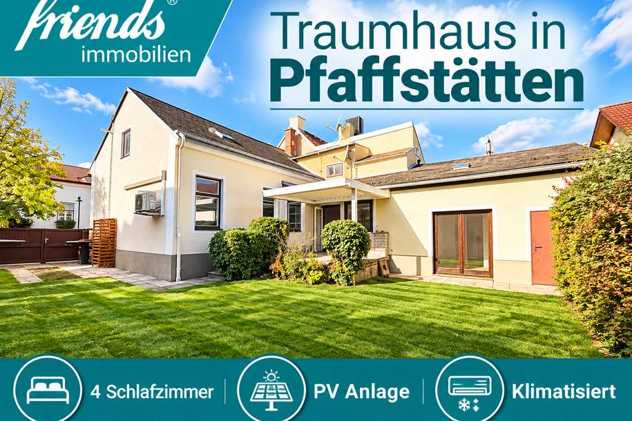 Haus in Pfaffstätten mit schönem Garten, Haus-kauf, 579.000,€, 2511 Baden