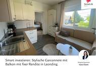 Smart investieren: Stylische Garcionnere mit Balkon mit fixer Rendite in Leonding