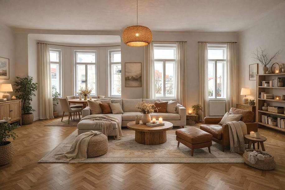 Großzügige Altbauwohnung beim Rochusmarkt U3-Nähe!!!, Wohnung-miete, 2.795,00,€, 1030 Wien 3., Landstraße