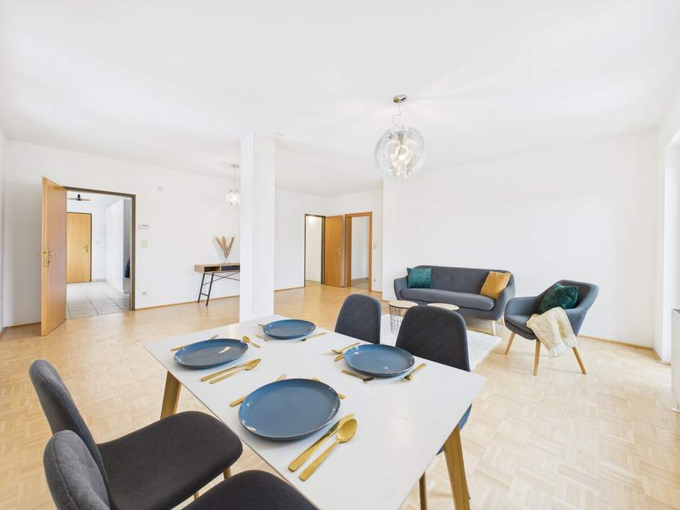 Helle Wohnung im Zentrum von Seeboden mit Einliegerwohnung und Parkplatz - fußläufig zum See