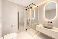 Sonnenuntergang im modernsten Turm Wiens: DANUBEFLATS 42. Etage