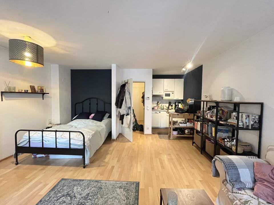 Lichtdurchflutete 1-Zimmer-Wohnung mit Balkon inkl. Gemeinschaftsterrasse - unweit der BOKU!