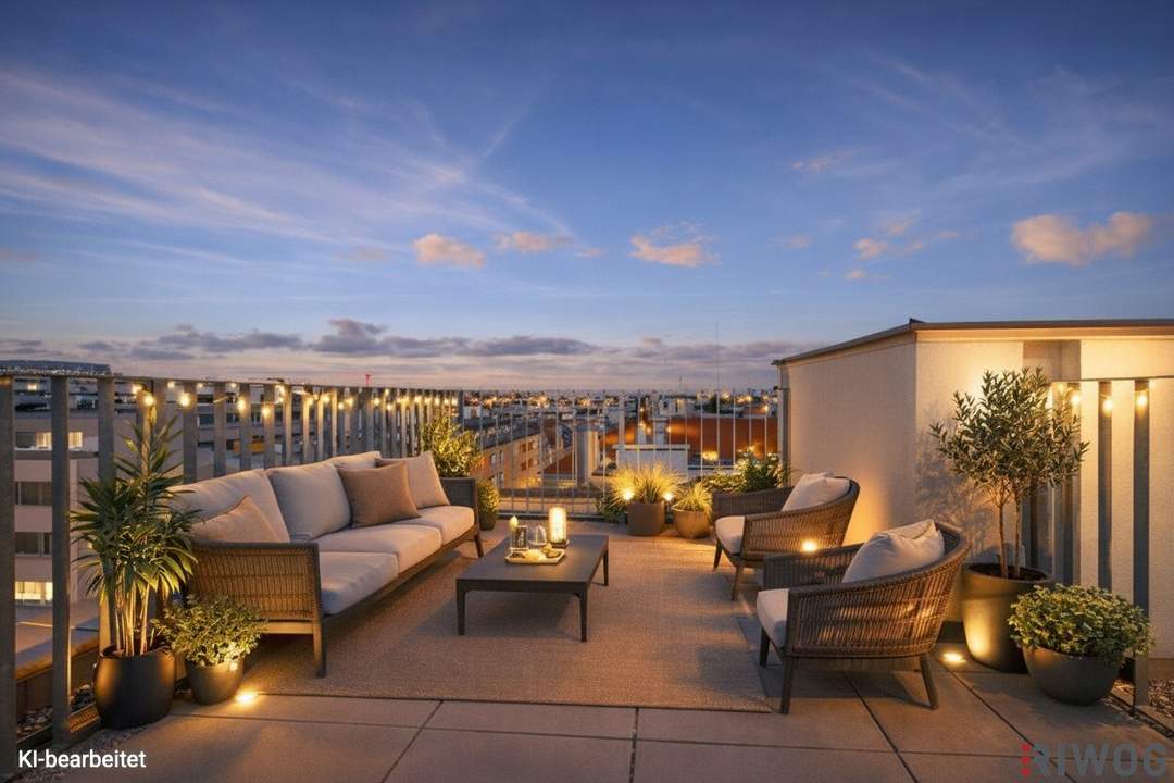 Exklusive DG-Wohnung Nähe Alte Donau | DACHTERRASSE mit TRAUMBLICK | Lift in die Wohnung | Fernwärme | Stellplatz optional