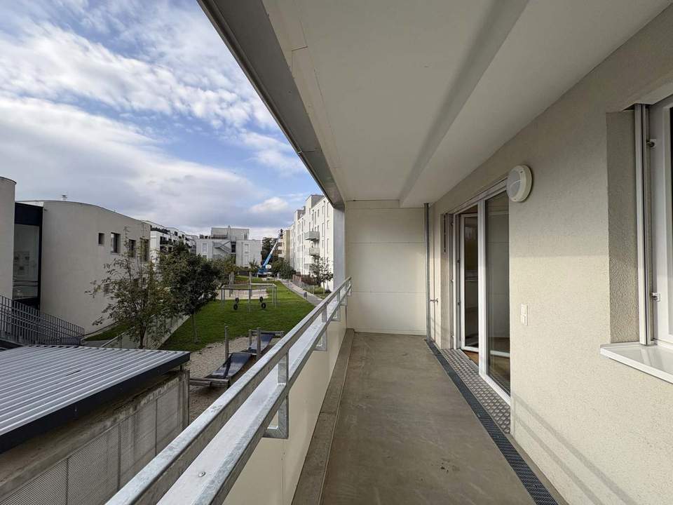 Q11 Leben in Simmering - Lichtdurchflutete Loggiawohnung mit 2 Zimmern und Deckenkühlung!