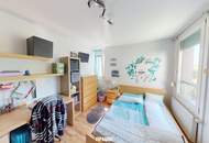 Loggia-Wohnung im 1. Liftstock mit Grünblick in Kaiserebersdorf beim Leberberg