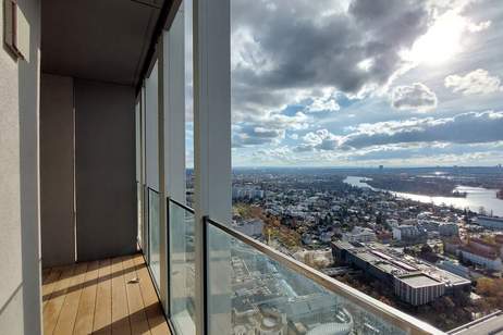 Stylische 1,5-Zi.-Wohnung mit Loggia &amp; Rooftop Pool | TOWER HOMES, Wohnung-miete, 895,00,€, 1220 Wien 22., Donaustadt