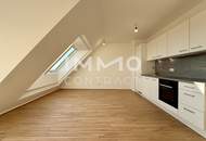 2 Monat Mietzinsfrei: 60m² Dachgeschosswohnung mit Kühlung &amp; Blick über die Felder