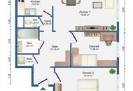 ''3 Zimmer mit Fernblick – wohnen über den Dächern der Stadt!''