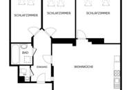 Helle 4-Zi-Wohnung für sportliche im Dachgeschoss - WG-geeignet - auch für Musiker