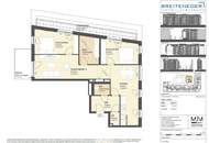 Wohnen & Arbeiten auf höchstem Niveau – Lichtdurchflutete 3,5-Zimmer-Einheit mit Terrasse und Balkon