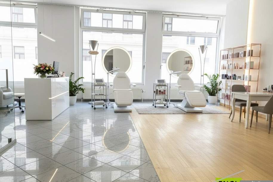 Ordination, Praxis, Geschäftslokal, Büro, Therapie- und Fitness Studio in bester Lage mit voll ausgestatteter 55m² Wohnung und 2 TG Plätze, Gewerbeobjekt-kauf, 790.000,€, 1180 Wien 17., Hernals