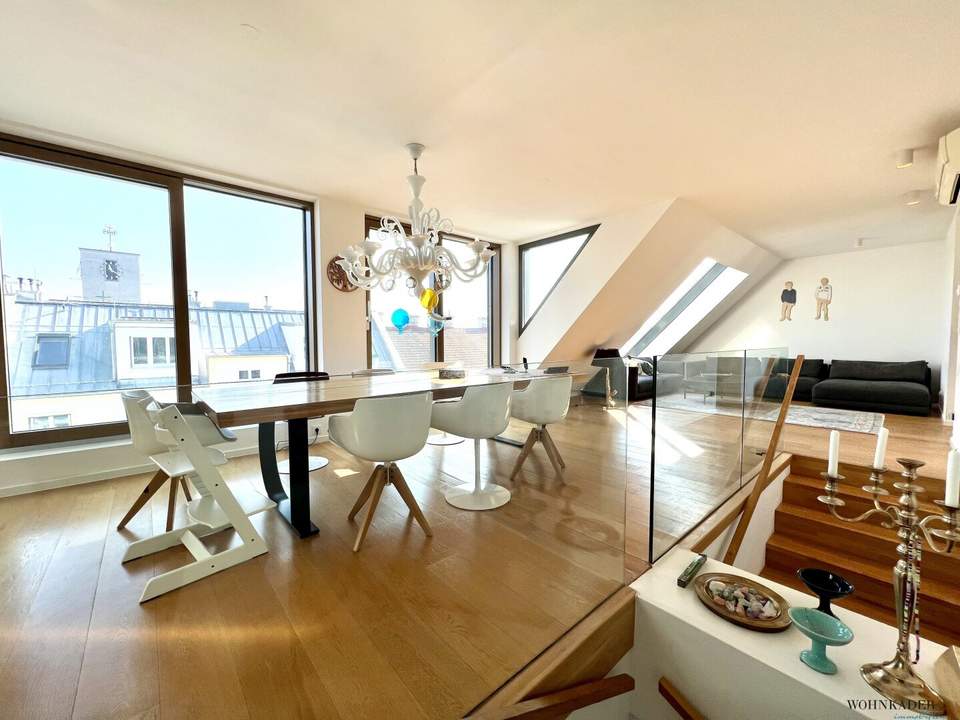 Penthouse der Superlative – Luxus, Design & spektakuläre Dachterrasse mit Sauna