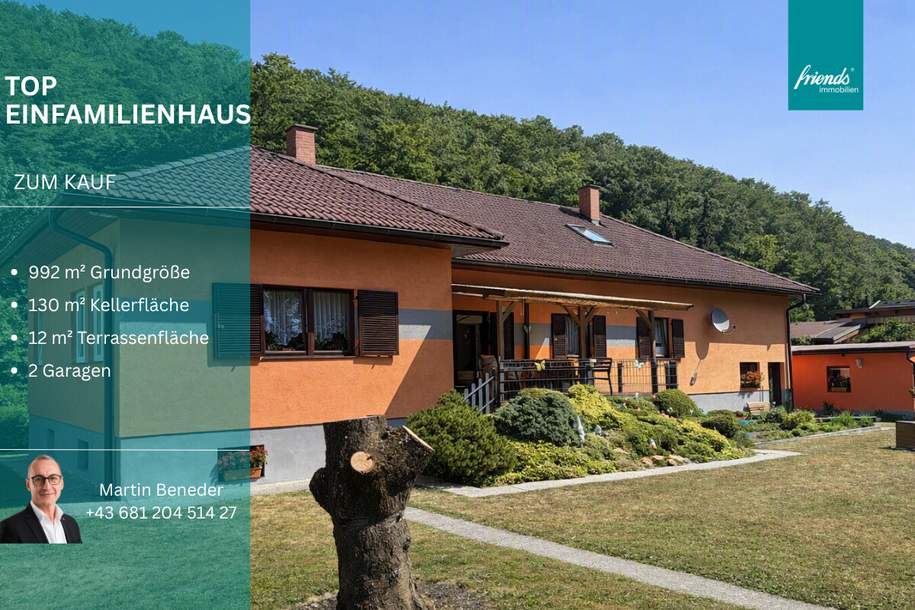 Top gepflegtes Einfamilienhaus mit KELLER & GARAGEN, Haus-kauf, 690.000,€, 2391 Mödling