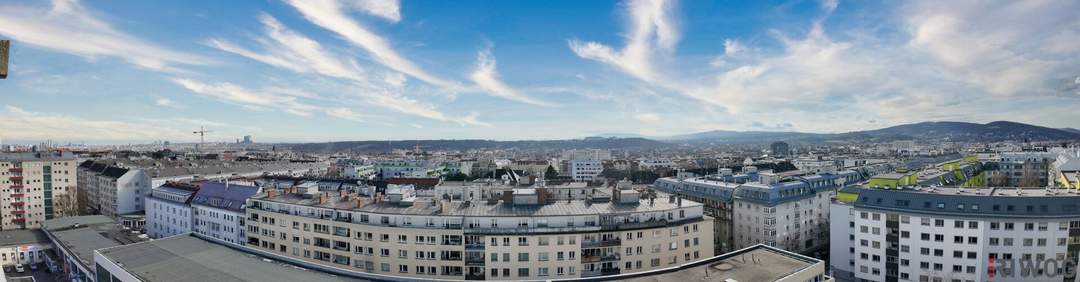 Penthouse-Büro mit ca. 180m² &amp; Rundum-Terrasse | Sensationeller Panoramablick über Wien