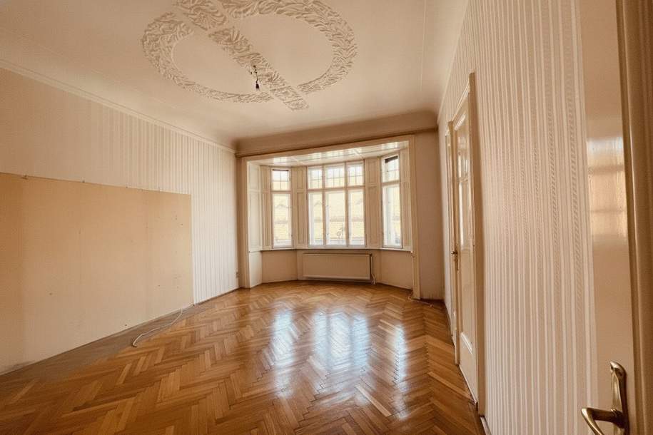 Altbaujuwel mit außergewöhnlichem Potenzial in grüner Lage, Wohnung-kauf, 620.000,€, 1020 Wien 2., Leopoldstadt