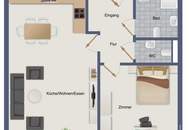 Neuwertige 2-Zimmer Wohnung mit Eigengarten