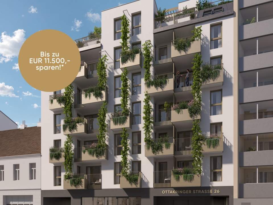Yppenplatz-Flair trifft Nachhaltigkeit – 2 Zimmer mit Balkon