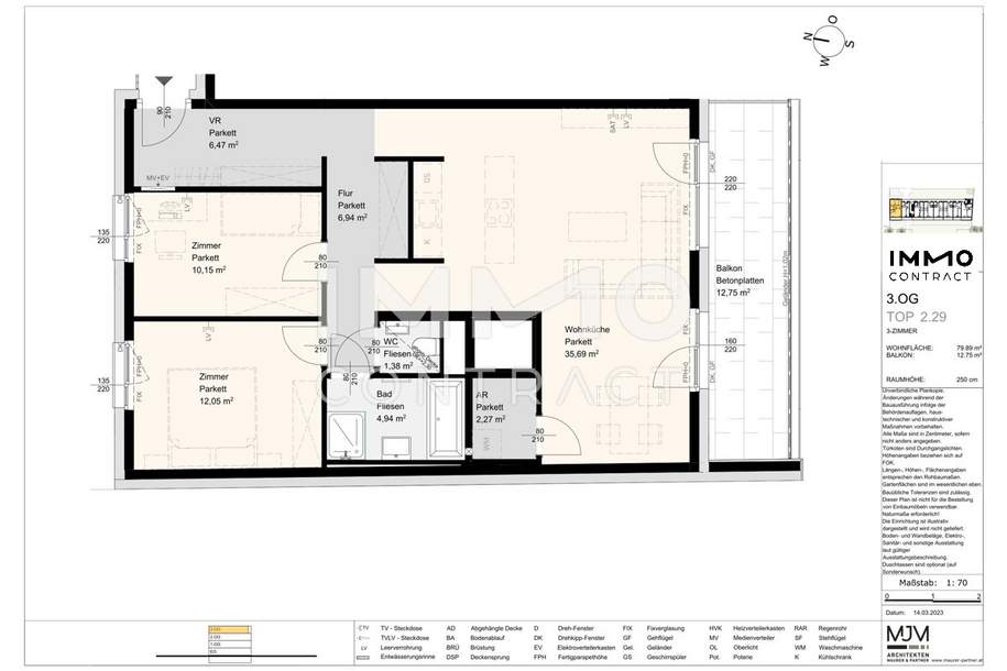 Stock2Live Exklusive Wohneinheiten 42qm - 120qm in Stockerau! _fußläufig zu Schule und Bahnhof!, Wohnung-kauf, 442.000,€, 2000 Korneuburg