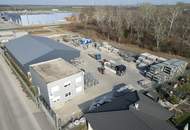 Betriebsgelände mit Halle in Untersiebenbrunn