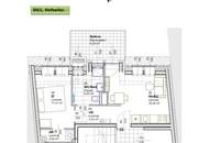 2 Zimmer Dachgeschoßwohnung mit Terrasse in Hofruhelage