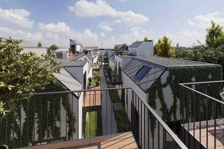 Helle Dachgeschoßwohnung mit Terrasse &amp; Grünblick | 2 Zimmer | ERSTBEZUG, Wohnung-kauf, 282.000,€, 1220 Wien 22., Donaustadt