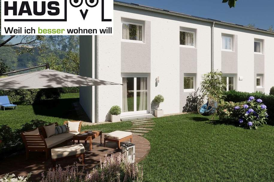 Wohnbaugeförderte Doppelhaushälfte mit 4 Zimmern und Sonnengarten samt 2 Parkplätzen, Haus-kauf, 337.900,€, 3384 Sankt Pölten(Land)