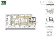 Erstklassige 3-Zimmer-Wohnung mit traumhafter Dachterrasse (54m2) - inklusive Klimaanlage und Sonnenschutz - Ruheoase: FLORIANI – Quartier am Tullnerfeld