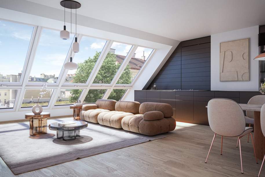 THE TEMPTATION - Große Maisonette Wohnung mit Terasse & Balkon - 3 Zimmer, Wohnung-kauf, 1.296.300,€, 1180 Wien 18., Währing