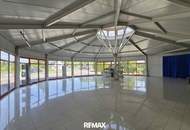 Flexible Gewerbefläche in Spielfeld – 330 m² Halle, 700 m² Freifläche, teilbar und bestens sichtbar