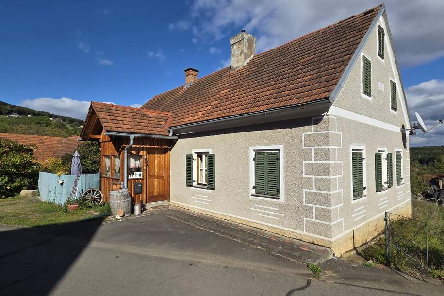 Älteres Bauernhaus an einer Sackgasse in ruhiger Lage mit weiterem freistehenden Nebengebäude., Haus-kauf, 123.000,€, 8354 Südoststeiermark