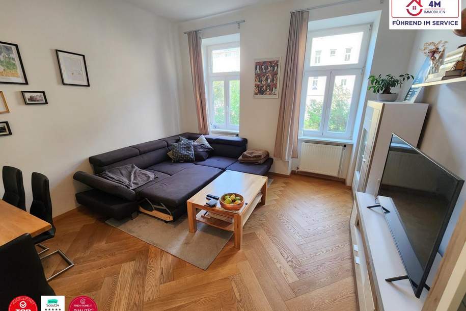 Geräumige 2-Zimmer Altbauwohnung in toller Lage - urban &amp; donaunah, Wohnung-kauf, 349.000,€, 1200 Wien 20., Brigittenau