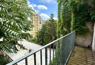 Helle Wohnung mit Balkon auf ganzer Etage zzgl. Rohdachboden, Nähe Einsiedlerpark