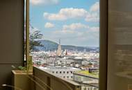 WHAT A VIEW! Moderne, möblierte Terrassenwohnung am Hauptbahnhof