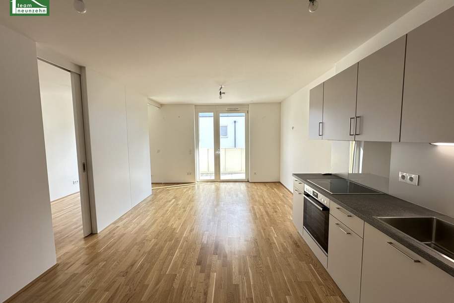 Hochwertige Neubau-Wohnung mit sonnigem Balkon nahe Gewerbepark Stadlau und Kagraner Platz in Ruhelage. - WOHNTRAUM, Wohnung-miete, 800,30,€, 1220 Wien 22., Donaustadt
