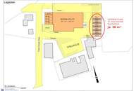 Großflächige, überdachte Stellplätze mit je 39 m². Ideal für Wohnmobile, Boote, Anhänger, ...