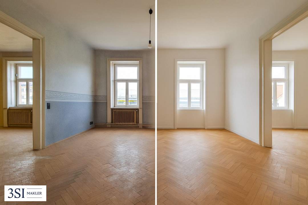 Rohdiamant nahe Stadtpark – Wohnung mit Sanierungspotenzial