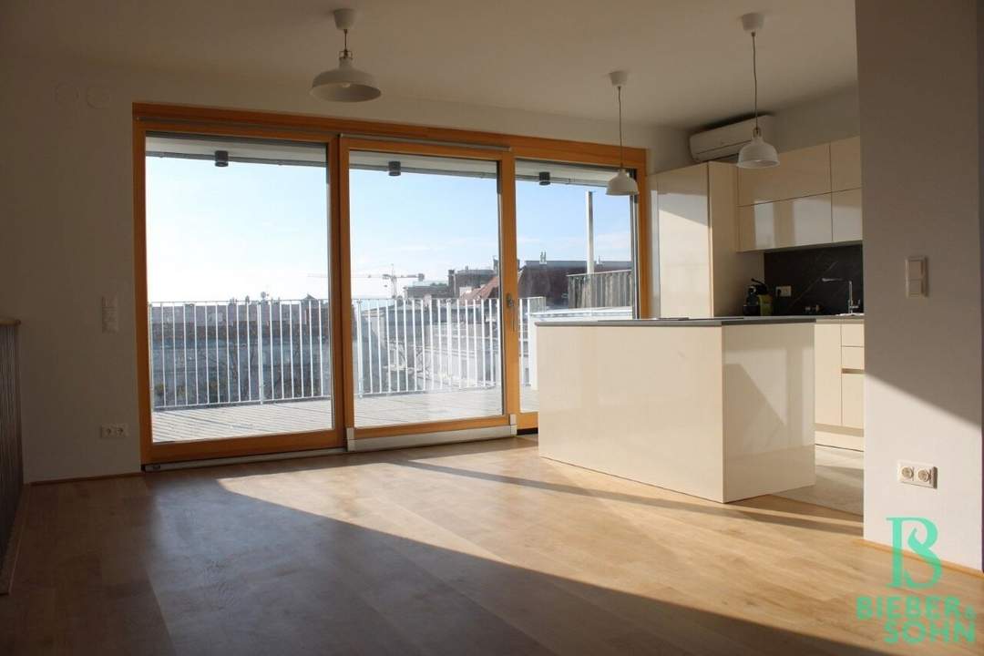 Elegant und exklusiv! Dachgeschosswohnung mit Balkon und Terrassen – mit Blick über Wien!