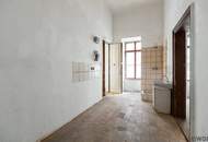 Vielseitige Gewerbeeinheit | Sanierungsbedürftiger Altbau mit Loft-Feeling | Balkon-Option (baubewilligt) | Raumhöhe bis zu ca. 4,25 m | Nähe Einsiedlerpark, U4 Margaretengürtel, künftiger U2-Station Reinprechtsdorfer Straße