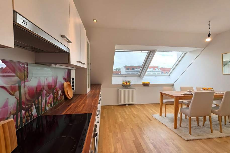 Schöne 5-Zimmer DG-Maisonette mit Galerie nahe Arthaberpark!, Wohnung-kauf, 449.000,€, 1100 Wien 10., Favoriten