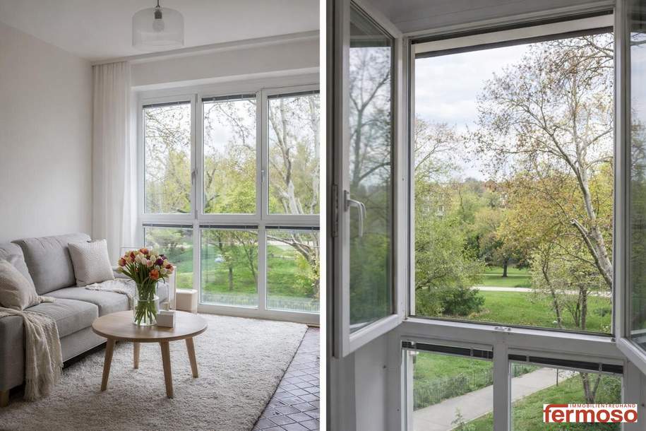 Helle 4-Zimmer-Wohnung (ca. 93 m²) mit Loggia und Parkblick. Master-Schlafzimmer mit eigenem Badezimmer., Wohnung-kauf, 569.000,€, 1200 Wien 20., Brigittenau