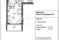 GEFÖRDERTE 3 Zimmern mit großer LOGGIA - Dornschneidergasse 27 - Top 005