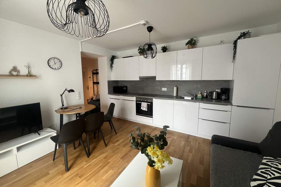 Wie im Hotel |komplett möblierte Neubauwohnung ohne Ablöse | Ruhelage | Open House für 16 Wohnungen im Haus am 1.11 um 15:00 Uhr, Wohnung-miete, 890,00,€, 1210 Wien 21., Floridsdorf