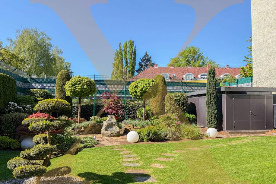 Außergewöhnliches, nahezu vollmöbliertes Einfamilienhaus mit Pool und Gartenidylle in Bestlage von Urfahr zu vermieten!, Haus-miete, 2.990,00,€, 4040 Linz(Stadt)