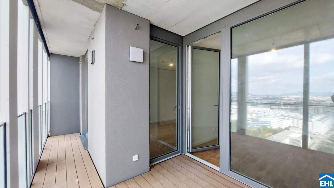 Erstbezug – TOWER HOMES mit Rooftop Pool &amp; Sauna bei U1 Kagran