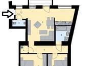 Küche mit schöner Fensterfront und Balkon in den ruhigen Innenhof, hell und freundlich!