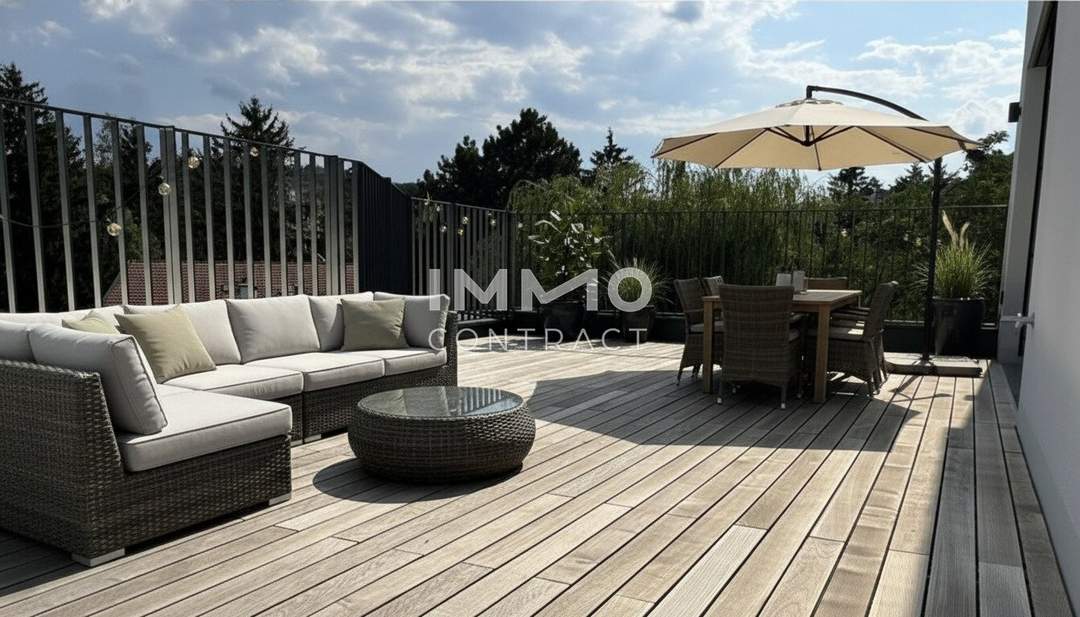 EINZIGARTIGE LUXUS-RUHEOASE im grünen Hietzing! Dachgeschoss- Maisonette- Terrasse als ERSTBEZUG !