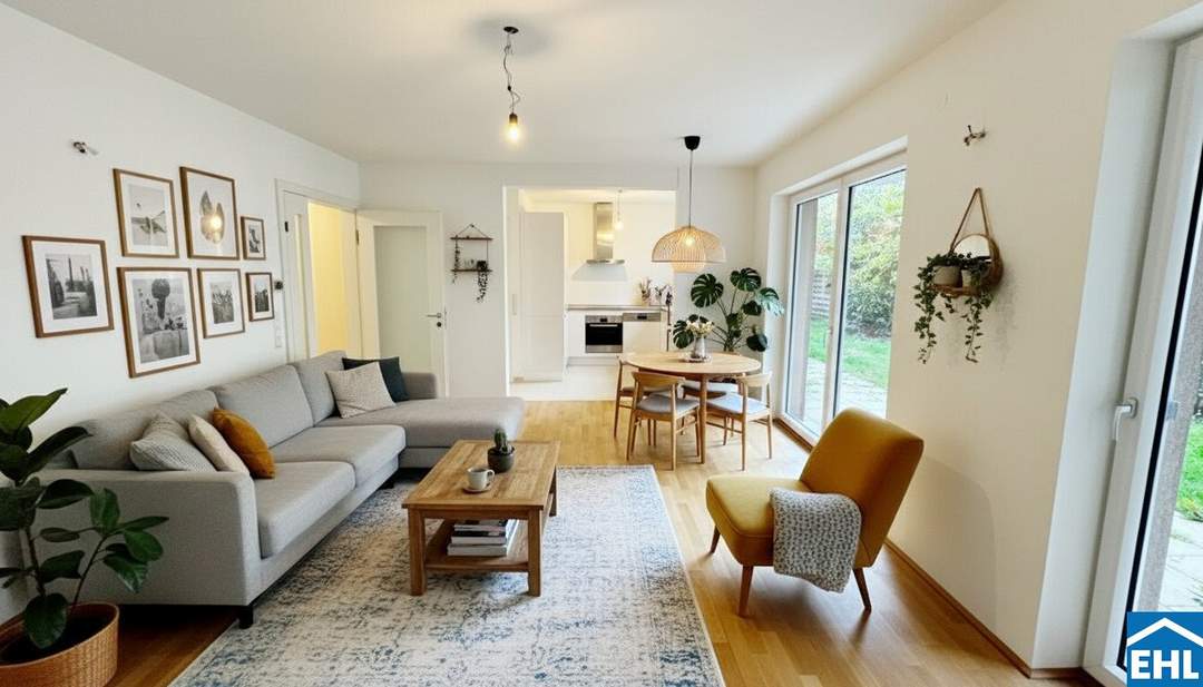 Familienwohntraum in ruhiger Lage: Geräumige 3-Zimmer-Wohnung mit Eigengarten