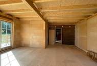 Holzhaus in Waldrandlage – absolute Ruhelage mit Dorfnähe und modernem, belagsfertigem Zubau
