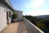 Großzügige Dachgeschosswohnung mit 3 Terrassen und Fernblick ins Grüne